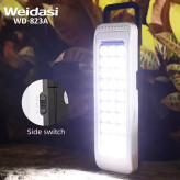 چراغ اضطراری ویداسی WD-823A با 30 لامپ LED