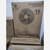 پنکه خورشیدی ۱۶ اینچی مدل EP-317A | طراحی مدرن با نور LED و شارژ چندمنظوره برند Easy Power