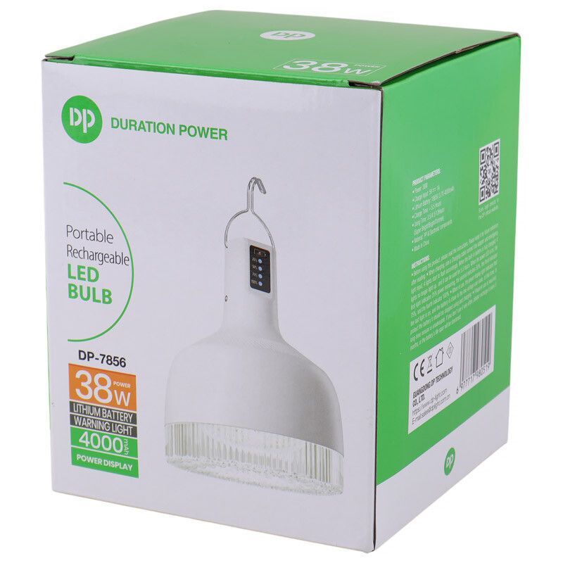 لامپ آویزدار شارژی دی پی مدل DP-7856 توان ۳۸ وات نور مهتابی