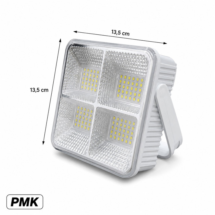 پرژکتور شارژی خورشیدی 3 باتری قابل تعویض با پنل تاشو مدل XK-T06